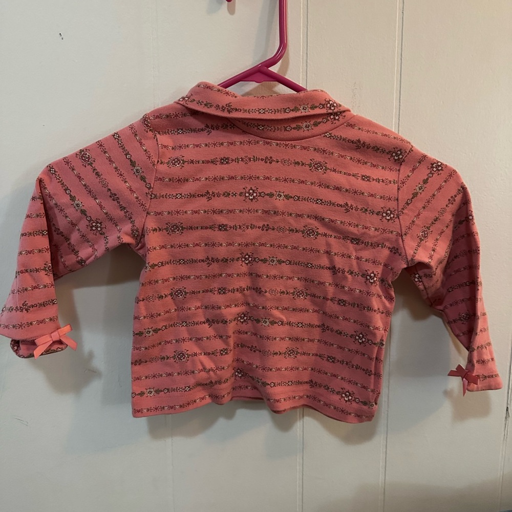 Gymboree Floral Striped Long Sleeve Tee